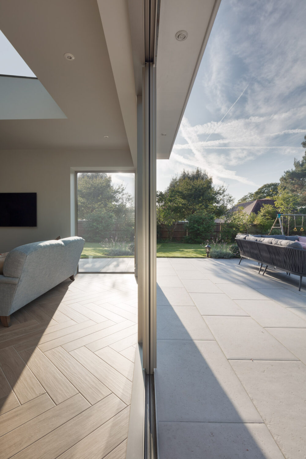 Elegant Brushed Platinum Sliding Doors UK Case Study