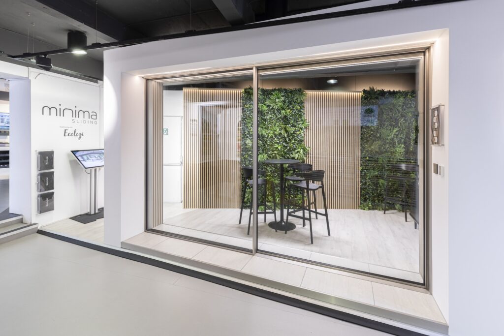 Minima sliding doors london showroom